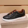 Leather Men's Genuine Italian New White Casual Non-slip Outdoor Comfortable Men Sneaker Sport Tennis Designer Shoes A3 8660