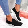 Casual Shoes Autumn Women Sneakers Mixed Colors Sport Lace-Up For Ladies Outdoor Chunky Wedges Zapatillas Mujer 2024