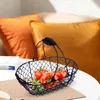 キッチンストレージフルーツバスケット鉄の家事ギフトパーティーピクニック用の素朴なパン野菜ホルダースタンド