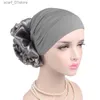 Newsboy Hats Women Tuan Beanie Kapelusz z ochroną przeciwsłoneczną oddychającą elastyczną głowę WR C i duży kwiat wiatwiowy chemiczny Headc24319