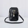 Schoudertassen 2024 Herfst Winter Mini Cross-body Mobiele Telefoon Tas Geweven Parel Kwastje Cover-stijl Vrouwelijke Diagonaal