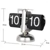 Orologi da tavolo Orologio digitale a vibrazione automatica su piccola scala Retro su quarzo con ingranaggi interni in acciaio inossidabile