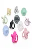 11 Färger 10st Baby Pacifier Teether Soft Silicone Teether Nipple Soother Spädbarnssköterskan Tuggleksaker för babymatning M24458482687