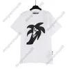 Tik Tok influencer same designer brand pure cotton black white Pattern Front and Back Printed High Street Loose Casual Short Sleeve T-shirt Unisex Fashion