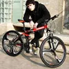 Bisiklet Ride-Ons Wolface 24/26inch Dağ Bisikleti Yetişkin Öğrenciler Singitsiz Variab Hızlı Araba Katlanır Doub Dis Disk Freni Şok Emilim Bicyc L240319