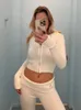 Tossy Knit Fashion 2 Piece-Set Trousers Hoodie Tracksuit Women Crop top Knitwear And Womens Pants Sets Female Trousers Outfits 240315