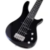 Guitare 5 étages de basse électrique guitare 43 pouces noir massif okoume body body brillant finition basse guitare active guitare