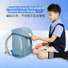 Новый обновленный детский облегченный рюкзак Xiaomi 90FUN для мальчиков и девочек 612 лет, водонепроницаемая школьная сумка большой емкости со светящимися полосками