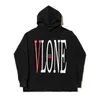 Vlone bluza z kapturem nowa bawełniana lycra tkanina męska i damska odblaskowa świetlista długie rękawy Casual Classic Mashing Trend Men's Hoodie rozmiar S-xl 6026