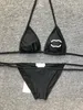 Chanells bayan bikinis seksi sırtsız yelek mayo iki parçalı set kayış moda mayolar yaz lüks kadın plaj giysileri tasarımcılar bayan banyo takım elbise 9388