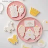 Moldes de cozimento Dos Desenhos Animados Unicórnio Princesa Cookie Cortador Acrílico Fondant Bolo Imprensa Selo Embosser Transporte Castelo Pastelaria Biscoitos Em Relevo Molde L240319