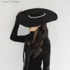 ボールキャップfedora hatレトロブリムトップハットユニセックスパールブラックレッドソリッドハット冬IcエレガントパナマハットショーC24319