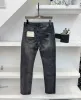 De nieuwste lente- en zomerherenjeans van hoge kwaliteit katoen gemengd materiaal potlood jeans high-end merk luxe designer jeans