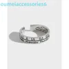 Original Designer Fashion Trend Band Rings Japan and South Korea S925 Ring Roman Numeral Sunday Girl Open Ring Student Silver