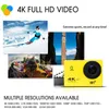 4K 액션 카메라 1080p/30fps WiFi 2.0 170d 수중 방수 헬멧 비디오 녹화 카메라 스포츠 카메라 야외 미니 캠 240304