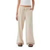 Kobiety Pants Women Line Palazzo Summer Boho szeroka noga sznurka wysoka talia