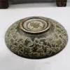 Coleção de estatuetas decorativas de tigela de cobre antiga