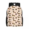 Sac à dos mignon teckel saucisse chien voyage femmes hommes école ordinateur portable bookbag chiot animal collège étudiant sac à dos sacs