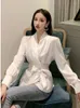 Women's Blouses Korejepo 2024 Spring Sweetheart Top Ruffle Edge Doll Tops Korean Fluffy Waist White Leisure Simplicity T-shirt Women Fashion