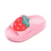 Pantoufles T14 Step On Poo Feel été antidérapant épaississement dessin animé mignon fille bébé bain garçon enfant intérieur enfants