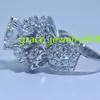 Fabryka niestandardowa Real 9K 10K 14K 18K Solid Gold Halo Pierścień 3ct 4ct 5CT MOISSANITE LAB LAB DIMENT WESPIN