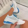 Casual Shoes 2024 Sneakers Women's Vulcanize Rhinestone Ladies Sports For Women Lace Up Running Walking