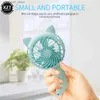 Fãs elétricos Mini Ventilador Portátil Portátil Ventilador de Cor dos Desenhos Animados Viagem Home Office Mini FanY240320