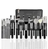 Yavay 25st Pennelli Makeup Brushes Set Professional Blending Premium Artist Yavay Leather Bag Make Up Cosmetic Brush Tools Kit8007470