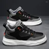 Basketball Shoes Men Sneakers Sports Leather Breathable High-cut Sport Skateboarding