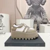 Zomer Casual Schoenen Veterschoenen Damesschoenen Sneakers Wit Dames Reizen Leer Dikke zolen Designer Platform Gym Sneaker Sandalen van hoge kwaliteit