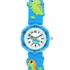 3D mignon dessin animé dinosaure cadran rond silicone sport enfant montre à quartz étanche pour petits enfants tout-petits garçons filles cadeau 240305