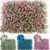 Decorative Flowers 40 60cm Artificial Mat Grass Lawns Colorful Eucalyptus Turf Green Wal Wall Hedge Fence Foliage Panel Home Wedding Shop