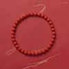 Strand Vermillion Bracelet Female Red Rope Beads Creative Gift String Men Jewelry Wholesale Cinnabar Women Charm Friends