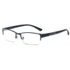 Solglasögon 2024 Halva metallram Läsglasögon unisex Men Business Anti Blue Light 0 1 1,5 2 2,5 3 4 5 6 GAFAS