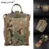 Sacs Vulpo Tactical MOLLE EDC POUPE MÉDICALE SALLES DE premiers soins Sac Bagt d'outils de survie de la taille de la taille militaire