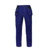 Pantalon de travail pour hommes, pantalon de Construction multi-poches, mince et détachable, Cargo, électricien, travail mécanique, été