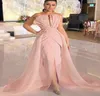 2021 Mermaid Evening Dress Pink Soft Stil Dress Sital Dress Alegant Party Broom Prom Pros Train Train Vestidos de Fiesta2393864
