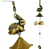 Campanelli 1 Negozianti campanello campanello senza fili per l'apertura della porta carillon di vento campana di legno ingresso allarme porta appesa Y240327