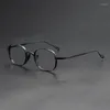 Zonnebrilmonturen Merkontwerp Brillen op sterkte Frame Puur titanium Heren Retro ronde bril Vintage lezen Unisex