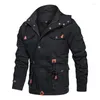 Men S Jackets Winter Jacket Hooded Casual Cotton Coat Military Fleece Long Outdoor Tooling