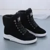 Casual Shoes 2024 Winter Boots Women Ankle Warm PU Plush Woman Sneakers Flats Lace Up Ladies Short Snow