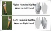 Gants 1 paire gants de golf blancs hommes Cabretta cuir avec marqueur de balle golfeur gant gant pu cuir en cuir hiver