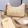 Designer Bag women Brand luxury bag Summer Cross Body Weaving Beach Vacation Shopping Carrying a small change wallet