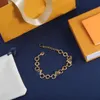 Bracelets de cristal elegantes femininas de luxo designer de marca de luxo Bracelet Bracelet Gold Bated Flower Flower Link Chain Bracelet Jewelry Classic Moda