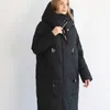 Fodarlloy Piumino invernale di nuovo design da donna Cappotto caldo imbottito in cotone con cappuccio Cappotti lunghi da donna