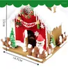 Pişirme kalıpları enipat Noel 9pcs/set kurabiye kesiciler 3D Gingerbread ev Lekesi Çelik Fondan Kek Kalıp Bisküvi Kalıp Araçları