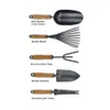 Olmsted Forge Garden Tool Set, 5 Pieces, Heavy Duty Powder Coated Steel, Cork Handle