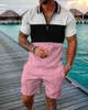 Survêtements pour hommes Ensemble de vêtements de plage hawaïens Été Boho Chemise Shorts 2 pièces Polos décontractés et survêtement