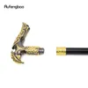 Gold Black Luxury Type Walking Cane Fashion Decorative Walking Stick Gentleman Elegant Cosplay Cane Knob Crosier 93cm 240314