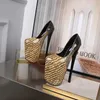 Scarpe eleganti Tacchi alti Divertimento Letto usa e getta Odio Cielo Bocca poco profonda Fondo spesso 22 cm Fine con grandi dimensioni 43 Yard Discoteca Donna H240321JJR0WURZ